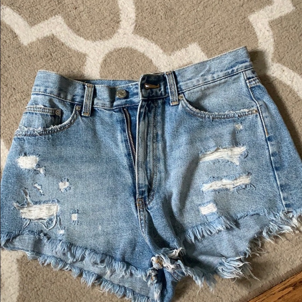 denim shorts